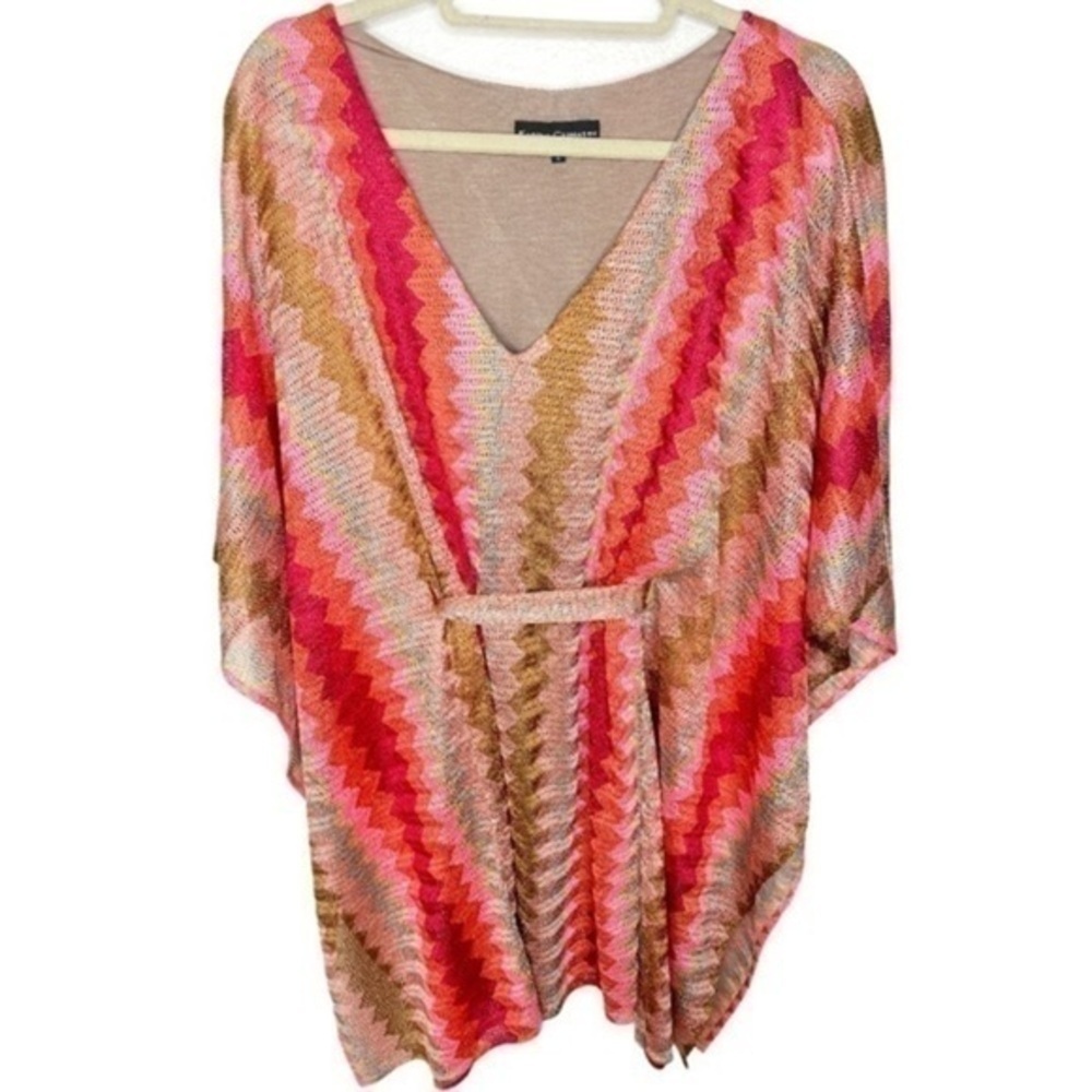 Karina Grimaldi Zig Zag Drape Dress Size Large